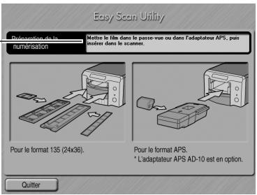 MINOLTA DIMAGE SCAN DUAL IV - Utilisation de l'utilitaire easy scan - 1