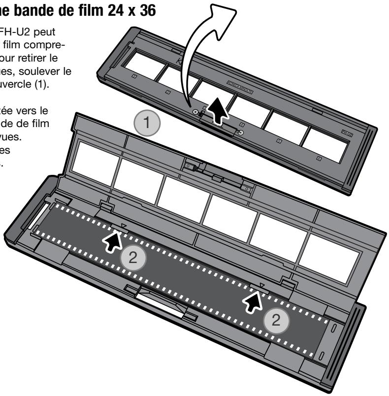 MINOLTA DIMAGE SCAN DUAL IV - Chargement d'une bande de film 24 x 36 - 1