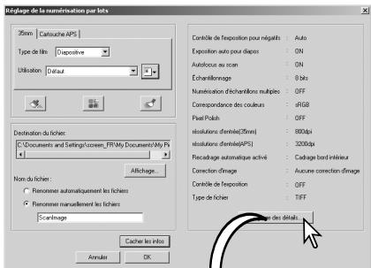 MINOLTA DIMAGE SCAN DUAL IV - Réglages avancés de numérisation parlots - 1