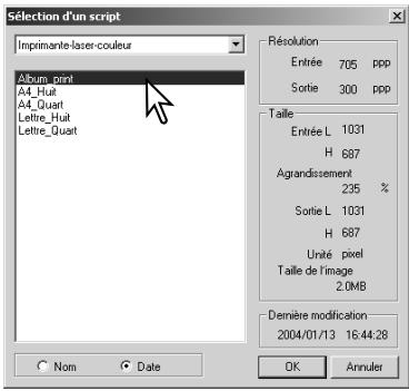 MINOLTA DIMAGE SCAN DUAL IV - Suppression d'un script - 2