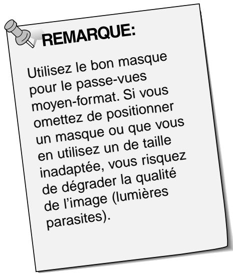 MINOLTA DIMAGE SCAN MULTI II - Positionnez le film dans le passage-vues. - 1