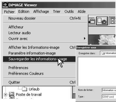 MINOLTA DIMAGE VIEWER 2.1 - Afficher et sauvegarder les informations des images - 3