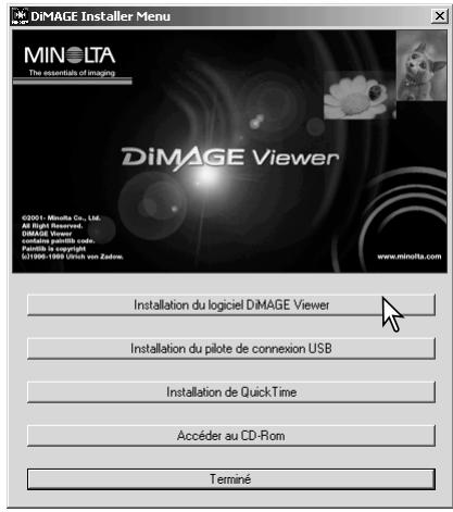MINOLTA DIMAGE VIEWER 2.1 - Installation du DiIMAGE Viewer – Windows - 1