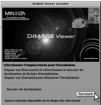 MINOLTA DIMAGE VIEWER 2.1 - Installation du DiIMAGE Viewer – Macintosh - 5
