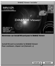 MINOLTA DIMAGE VIEWER 2.1 - Installation du DiIMAGE Viewer – Macintosh - 3