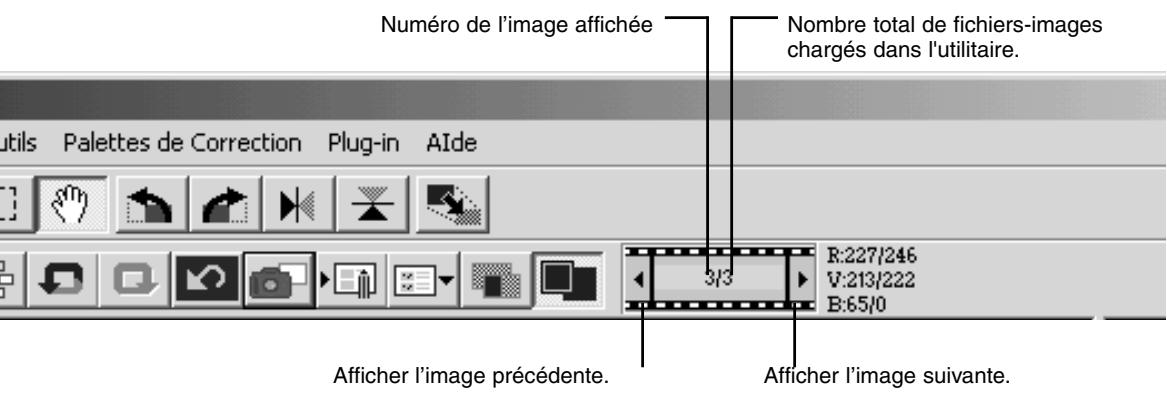 MINOLTA DIMAGE VIEWER 2.1 - Affichage d-images dans la fenêtre de correction d-image - 3