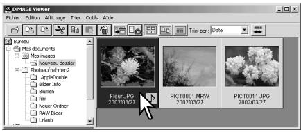 MINOLTA DIMAGE VIEWER 2.1 - Affichage d-images dans la fenêtre de correction d-image - 1