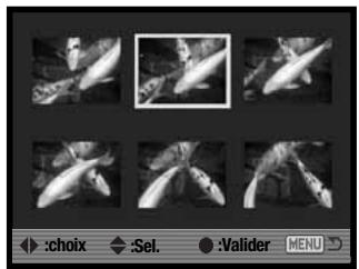 MINOLTA DIMAGE X1 - Écran de sélection de vues - 1