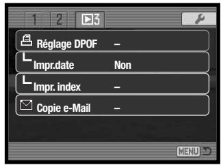 MINOLTA DIMAGE X1 - Navigation dans le MENU lecture - 9