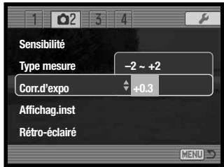 MINOLTA DIMAGE X1 - Correction d'exposition - 3