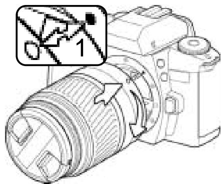 MINOLTA DYNAX 60 - Montage de l'objectif - 2