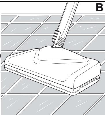 DIRT DEVIL M 319 AQUA CLEAN - Preparing to steam-clean floors - 8