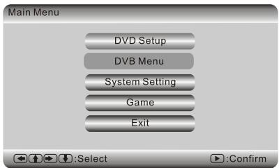 SCOTT DPX 7040 HTV - Menu DVB - 1
