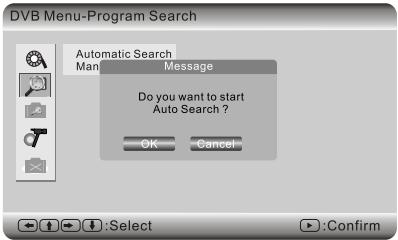 SCOTT DPX 7040 HTV - a) Recherche automatique (« Rech. auto ») - 1