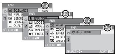 LEICA D-LUX 3 - À propos des fonctions du menu utilisant le joystick - 2