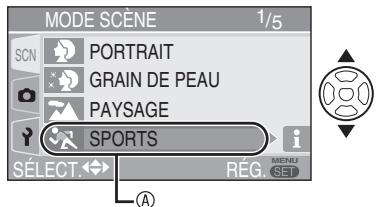 LEICA D-LUX 3 - Appuyez sur pour sélectionner le mode scène. - 1