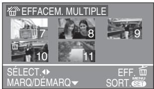 LEICA D-LUX 3 - Appuyez sur «▶» pour sélectionner la photo, puis appuyez sur «▼» pour procéder au réglage. - 1