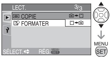 LEICA D-LUX 3 - Appuyez sur / pour sélectionner la destination de copie, puis appuyez sur [menu/set]. - 1