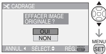 LEICA D-LUX 3 - Appuyez sur / pour sélectionner [OUI] ou [NON], puis appuyez sur [menu/set]. - 1