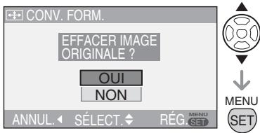 LEICA D-LUX 3 - Appuyez sur / pour sélectionner [OUI] ou [NON] puis appuyez sur [menu/set]. - 1