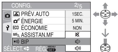 LEICA D-LUX 3 - Appuyez sur, appuyez sur / pour sélectionner le réglage, puis appuyez sur [menu/set]. - 2