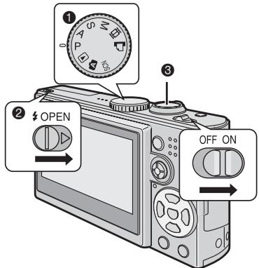 LEICA D-LUX 3 - Mettez l'appareil sous tension pour prendre des photos. - 1