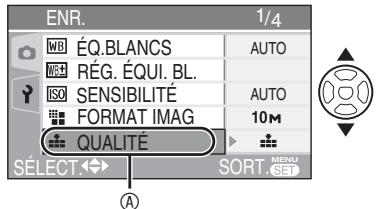 LEICA D-LUX 3 - Appuyez sur / pour sélectionner l'élément du menu. - 1