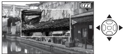 LEICA D-LUX 3 - Appuyez sur les touches du curseur / pour modifier la section agrandie. - 1