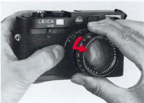 LEICA M6 - Mise en place de l'objectif - 1