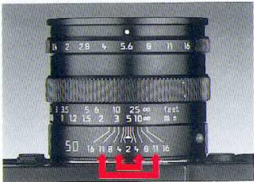 LEICA M6 TTL - Bague de réglage du diaphragme (17) - 1