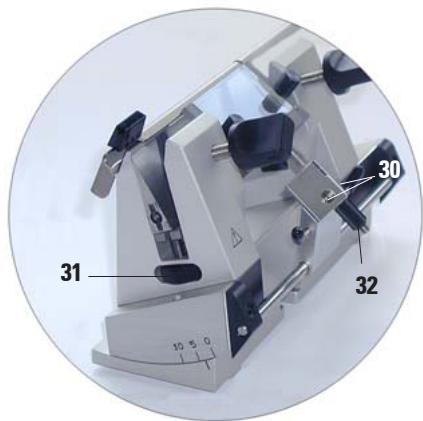 LEICA CE - Réglage de l'angle de dépouille sur le portecouteau CE - 4