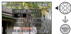 LEICA D-LUX 5 - Premere  per selezionare [Si], quindi premere [MENU/SET]. - 1