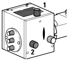 LEICA MZ10F - Lors de l'ajustement, ne pas projeter longtemps l'image réfléchie de l'arc électrique sur les électrodes. Risque d'explosion dû à la surchauffe! - 2