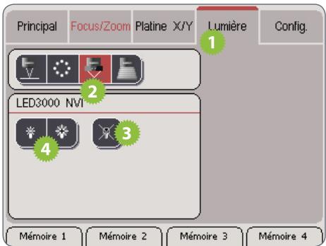 LEICA SMARTTOUCH - Régler l'éclairage - 1