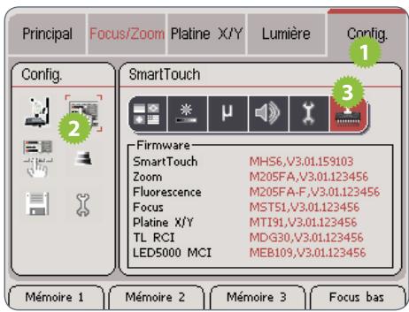 LEICA SMARTTOUCH - Contrôle de la firmware - 1