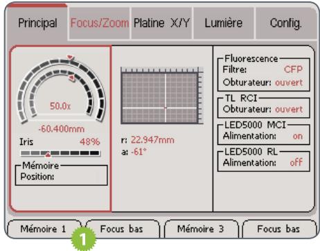 LEICA SMARTTOUCH - Appel d'une configuration sauvegardée - 1