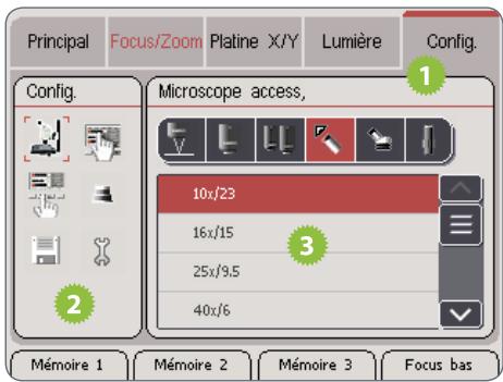 LEICA SMARTTOUCH - Appel des paramètres - 1