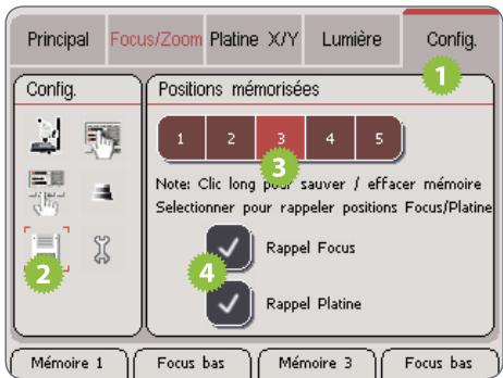 LEICA SMARTTOUCH - Exclure le focus et/ou la platine - 1