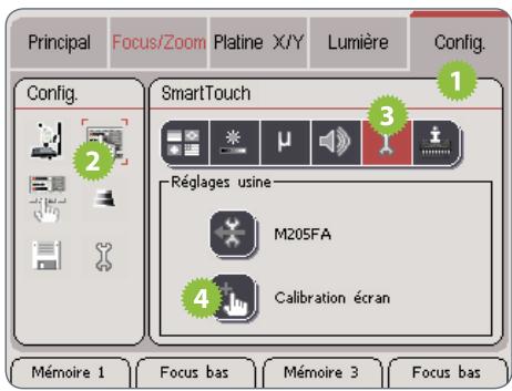 LEICA SMARTTOUCH - Calibration de l'écran tactile - 1