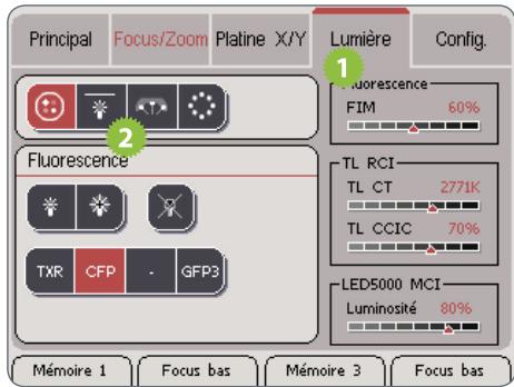 LEICA SMARTTOUCH - Choix de la source lumineuse - 1