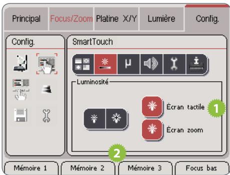 LEICA SMARTTOUCH - Régler la luminosité de l'écran (suite) - 1