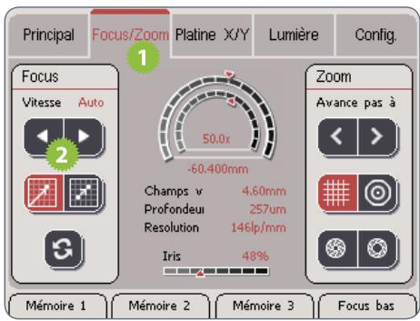 LEICA SMARTTOUCH - Modifier la vitesse de focalisation - 1