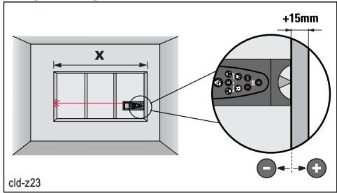 LEICA DISTO CLASSIC 4 - Mesure avec décalage additionnel (uniquement pour le DISTO classic) - 1