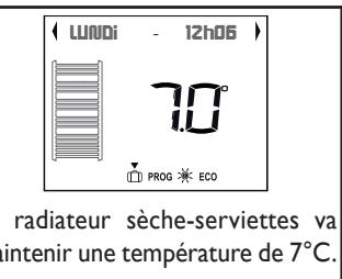 THERMOR ALLURE DIGITAL ETROIT - Comment activer ce mode? - 3