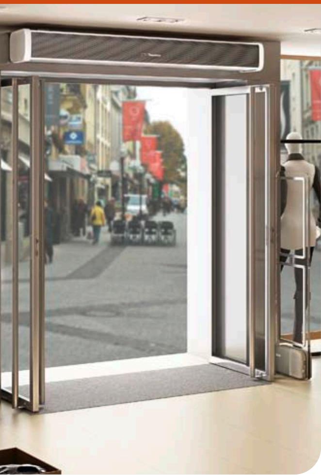 THERMOR RIDEAUX AIR APPARENTS GRANDE TAILLE - Rideau d'air apparent gamme 100, 150 et 200 cm - 1