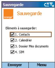 ORANGE SPV C500 - effectuer une sauvegarde - 2