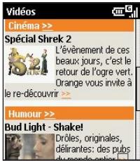 ORANGE SPV C500 - La video sur le mobile : - 1