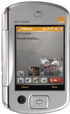 ORANGE SPV M5000 - émettre un appel en visiophonie - 1