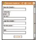 ORANGE SPV M5000 - Pour paramétre l'accès à vos comptes de messagerie, saisissez : - 1