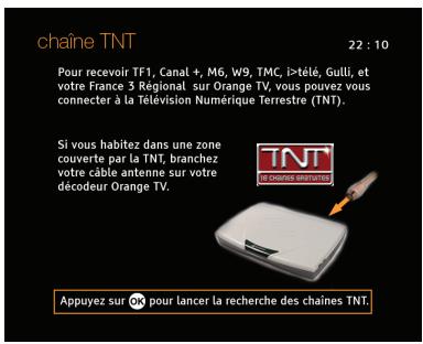 ORANGE DECODEUR SAGEM IHD 91 - recherche les chaînes TNT - 1